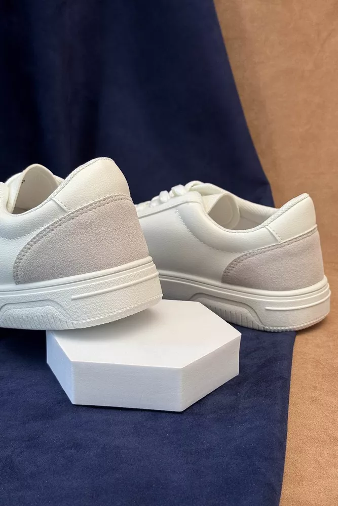 Купить Кеды мужские, цвет бело-серый, 248RR198-7R оптом - Фото №4