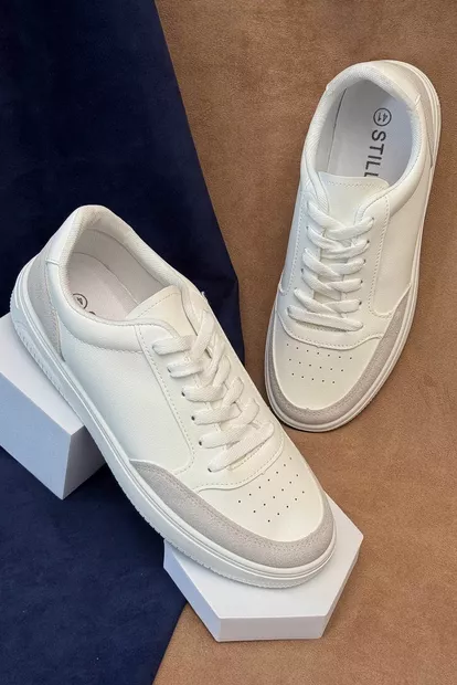 Кеди чоловічі, колір біло-сірий, 248RR198-7R