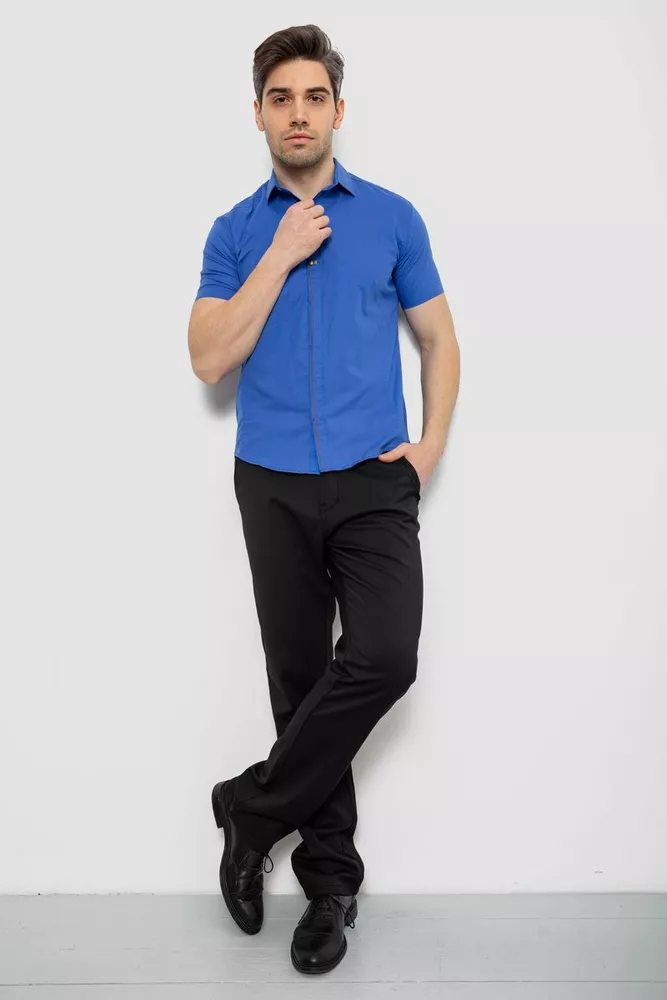 Купити Сорочка чоловіча з принтом, колір електрик, 214R7026 оптом - Фото №2