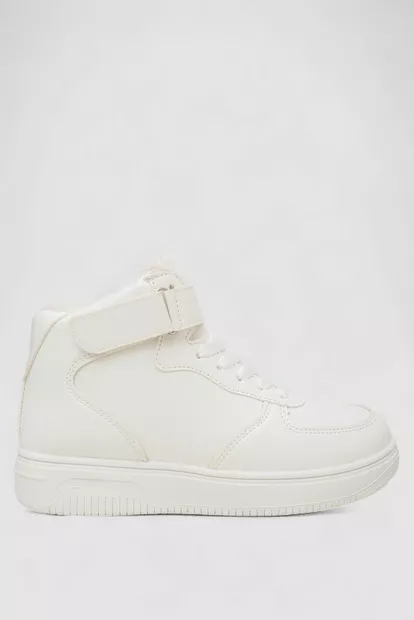 Кроссовки женские зимние на меху, цвет белый, 248RAJ01