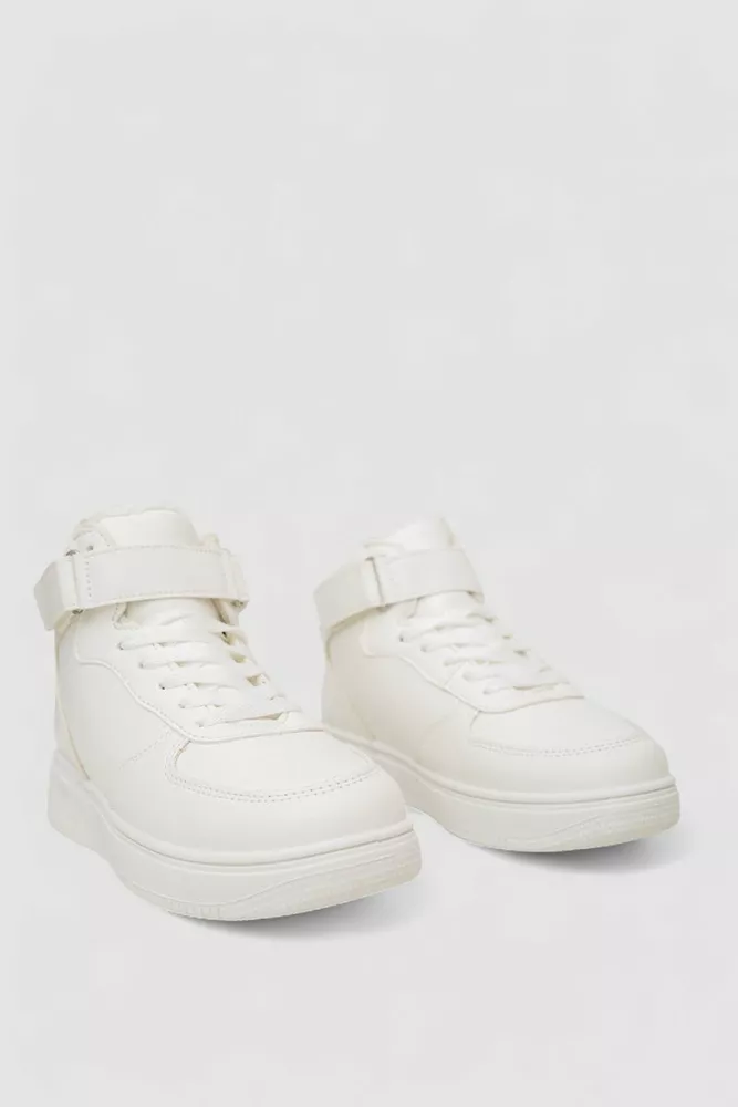 Купити Кросівки жіночі зимові на хутрі, колір білий, 248RAJ01 - Фото №3