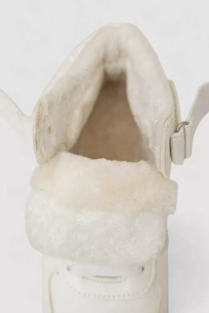 Купити Кросівки жіночі зимові на хутрі, колір білий, 248RAJ01 - Фото №6