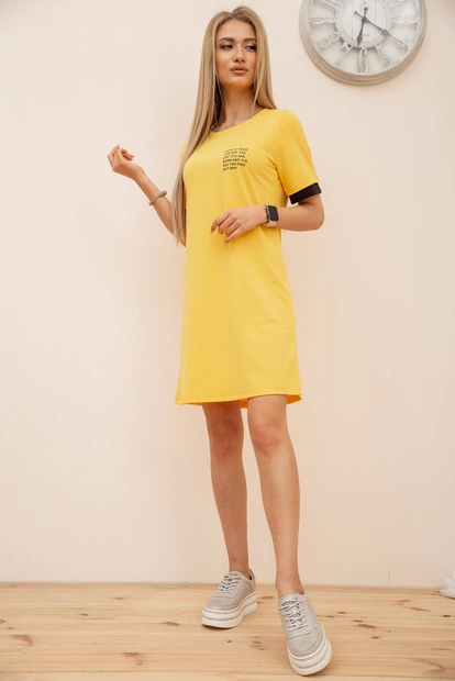 Платье в спортивном стиле цвет Желтый 119R405