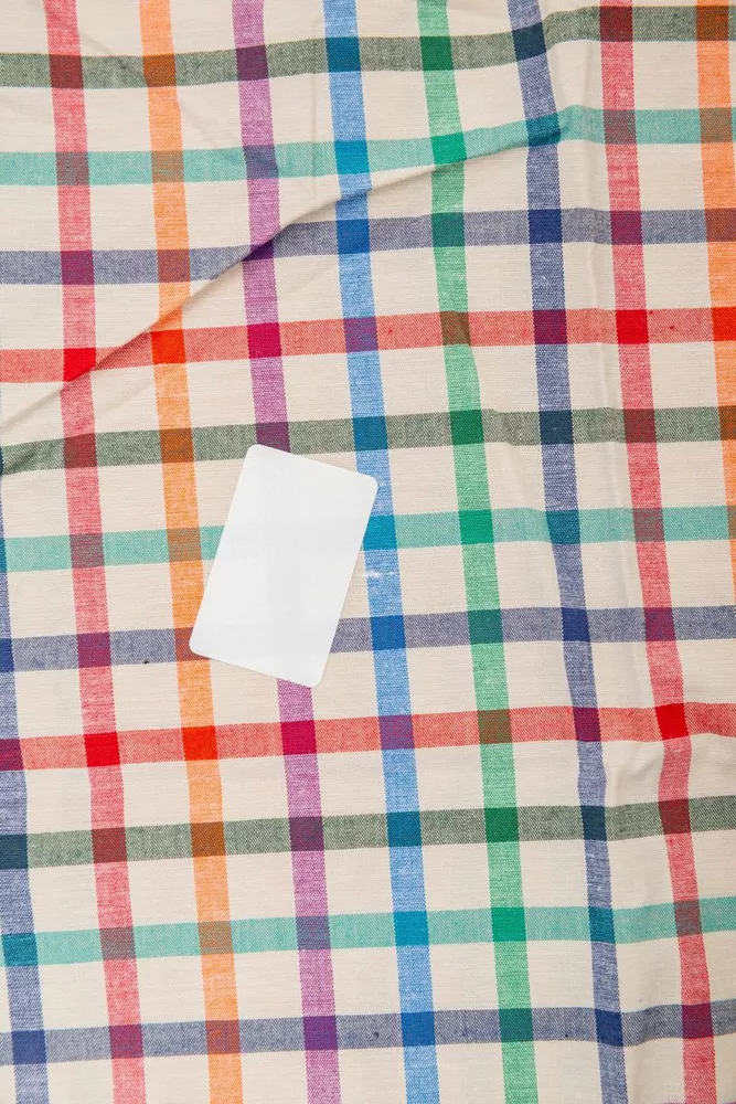 Купить Рубашка мужская в клетку  -уценка, цвет молочный, 214R842-U-3 - Фото №6