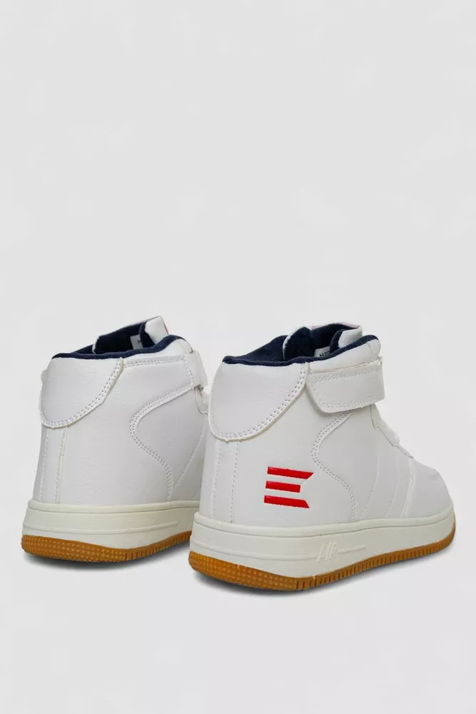 Купить Кроссовки мужские зимние на меху, цвет бело-бежевый, 248RH202 - Фото №4