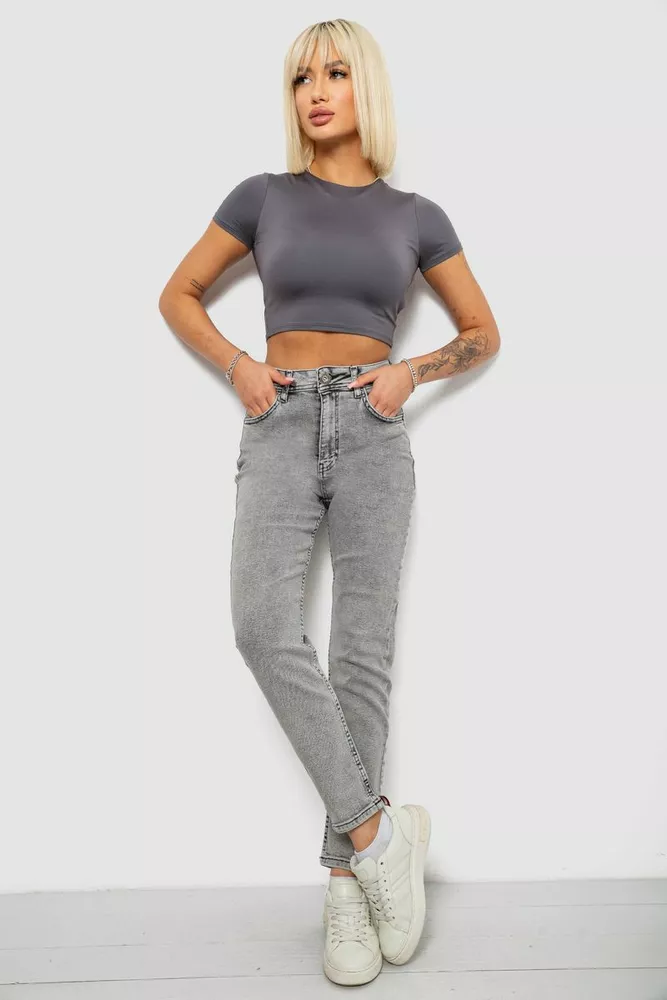 Купить Джинсы женские, цвет серый, 244R1651S20 - Фото №2