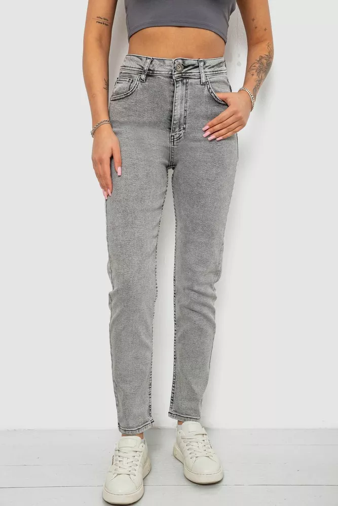 Купить Джинсы женские, цвет серый, 244R1651S20 - Фото №1