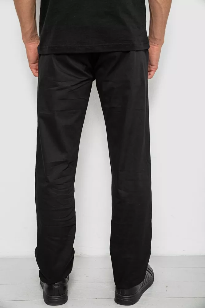 Купити Штани чоловічі класичні, колір чорний, 243RY352 - Фото №4