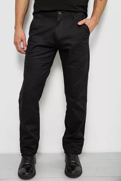 Брюки мужские классические, цвет черный, 243RY352