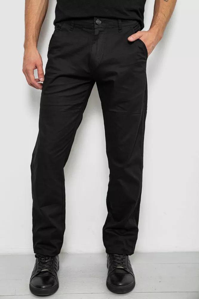 Купити Штани чоловічі класичні, колір чорний, 243RY352 - Фото №1