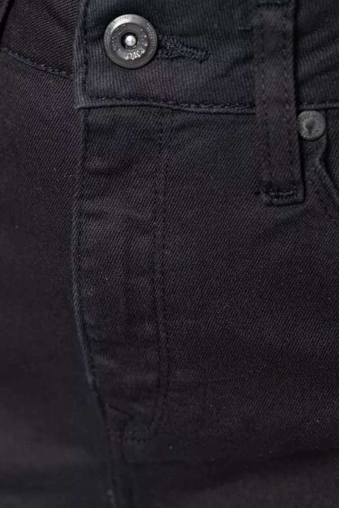 Купити Джинси жіночі skinny, колір чорний, 186R0028 оптом - Фото №5