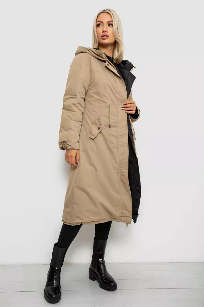 Купить Куртка женская двусторонняя зимняя  -уценка, цвет черный, 244R24115-U-9 - Фото №7