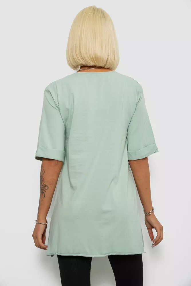 Купить Футболка женская с принтом  -уценка, цвет оливковый, 244R1039-U-1 - Фото №4