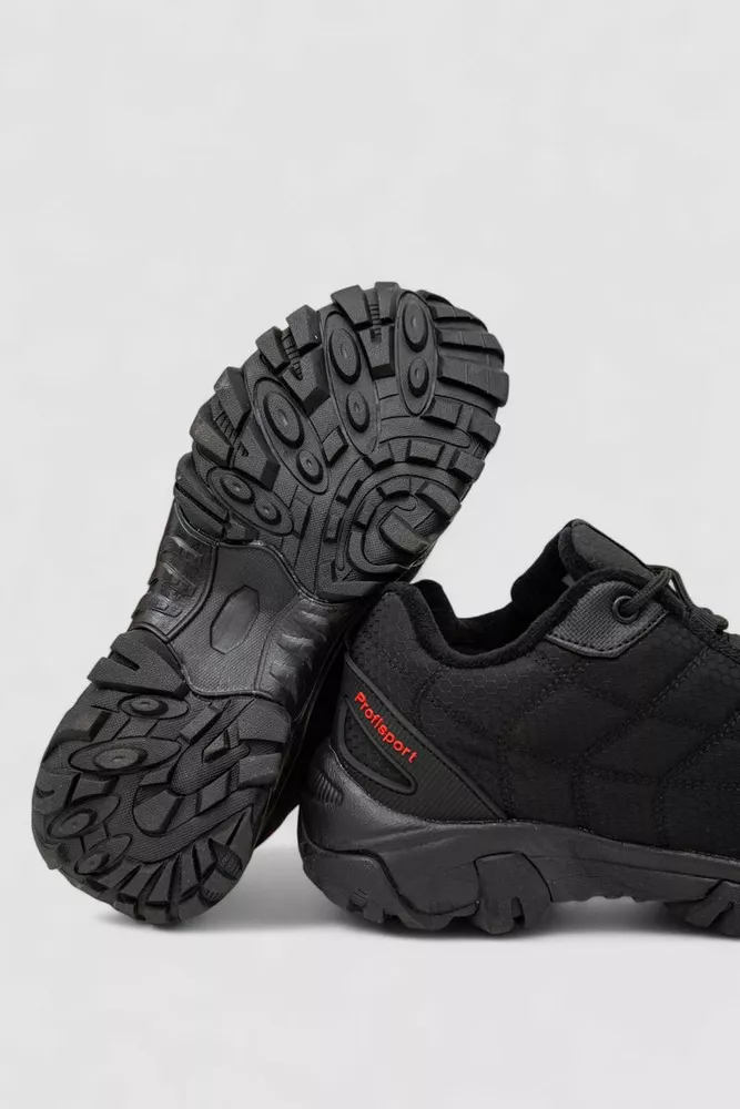 Купить Кроссовки женские зимние на меху, цвет черно-красный, 248RH660 - Фото №5