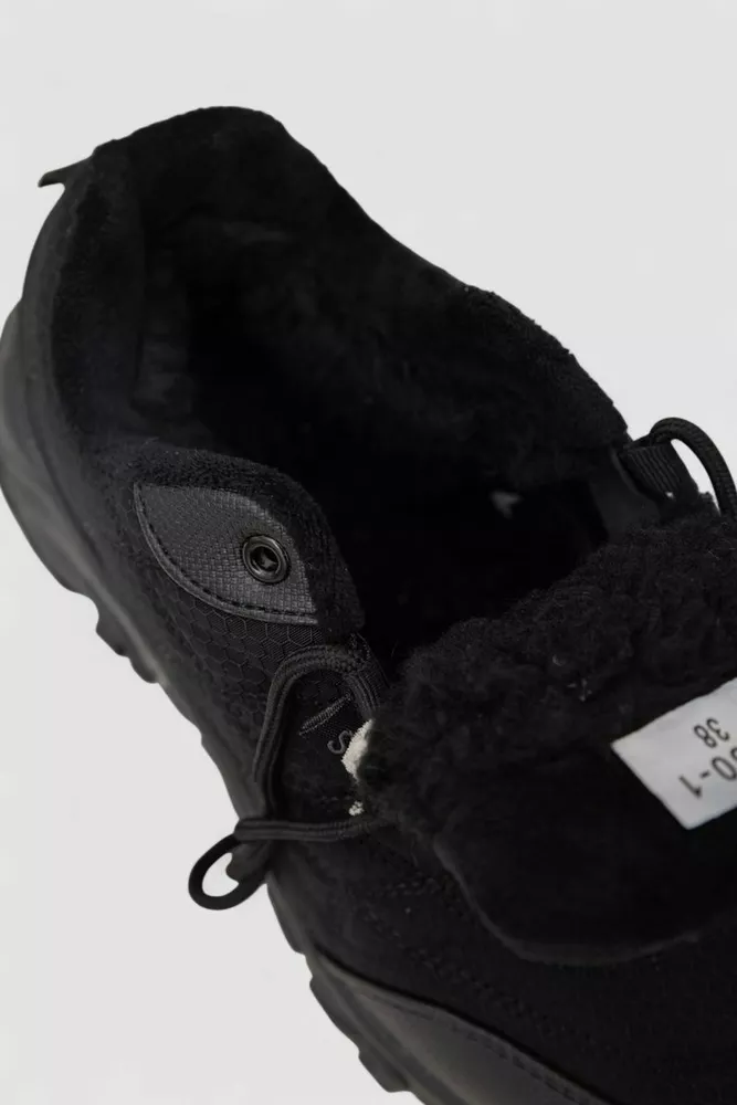 Купить Кроссовки женские зимние на меху, цвет черный, 248RH660 - Фото №6