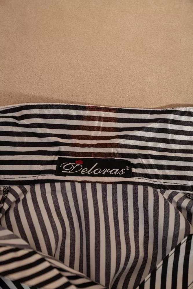 Купить Рубашка классическая в полоску  -уценка, цвет черно-белый, 230R64-2-U-14 - Фото №6