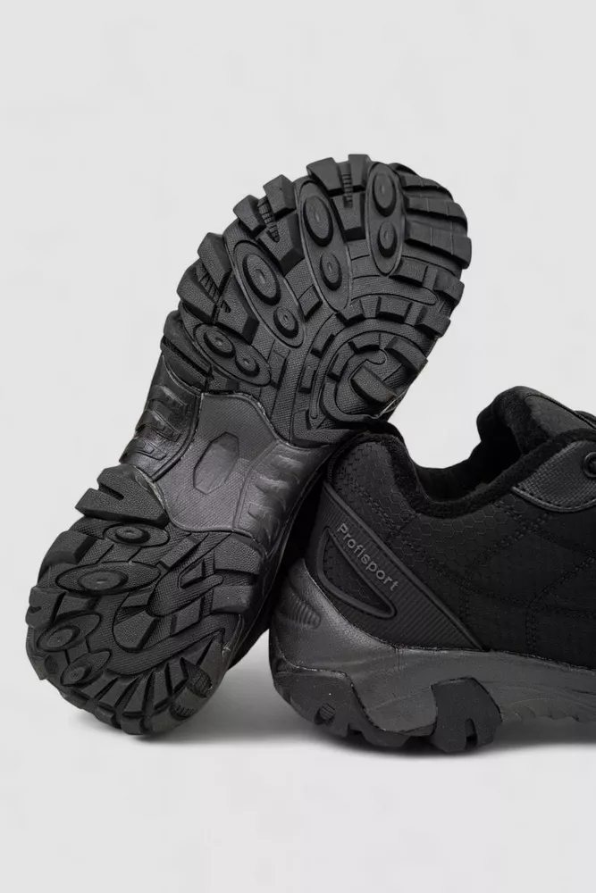 Купить Кроссовки женские зимние на меху, цвет черно-серый, 248RH660 - Фото №5