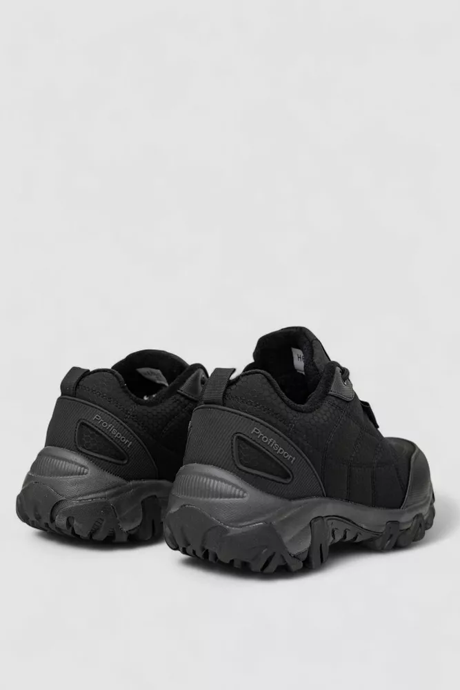 Купить Кроссовки женские зимние на меху, цвет черно-серый, 248RH660 - Фото №4