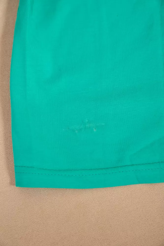 Купить Футболка мужская с принтом  -уценка, цвет бирюзовый, 244R17513-U - Фото №6