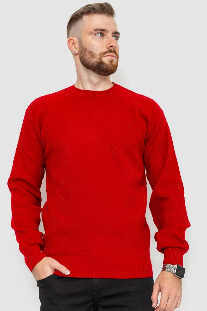 Купити Светр чоловічий, колір червоний, 235R6512 - Фото №1