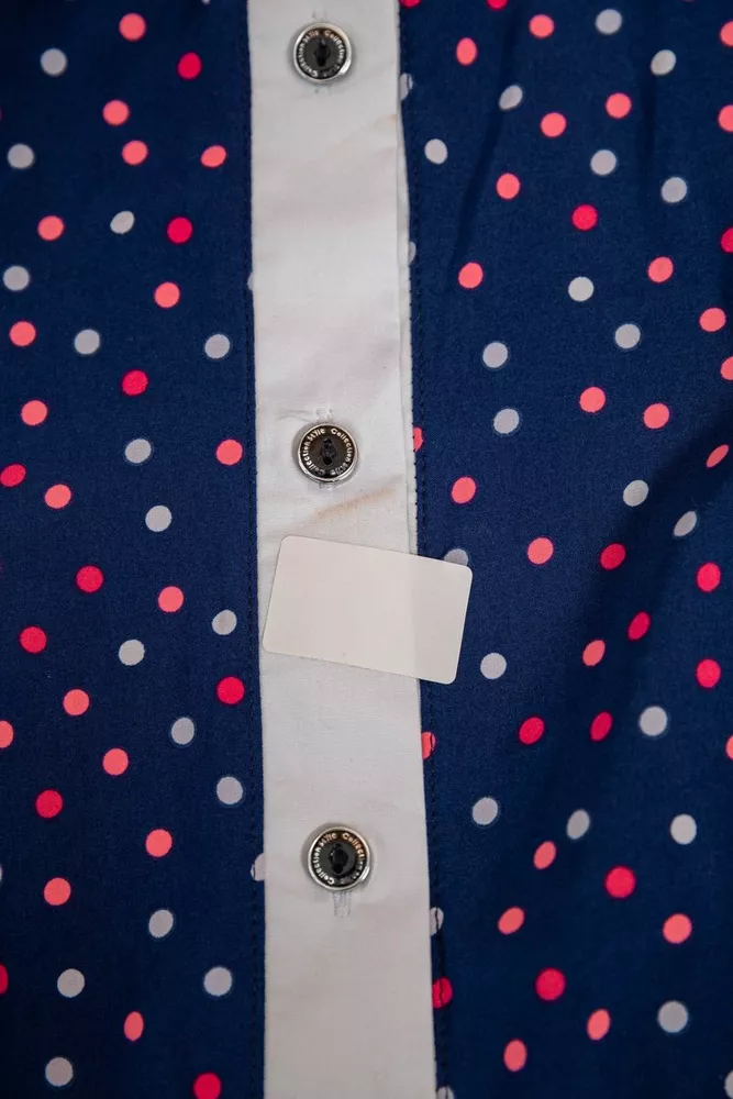 Купить Сарафан женский в горошек  -уценка, цвет синий, 230R029-1-U - Фото №6