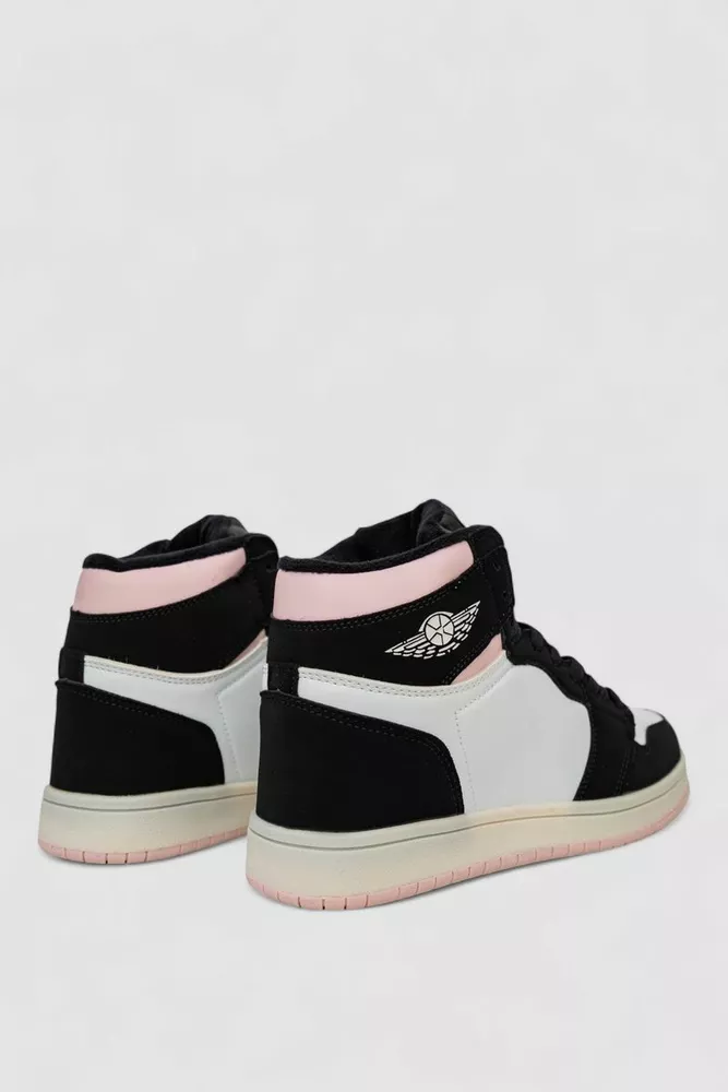 Купити Кросівки жіночі зимові на хутрі  -уцінка, колір біло-рожевий, 248RHB470-U - Фото №4