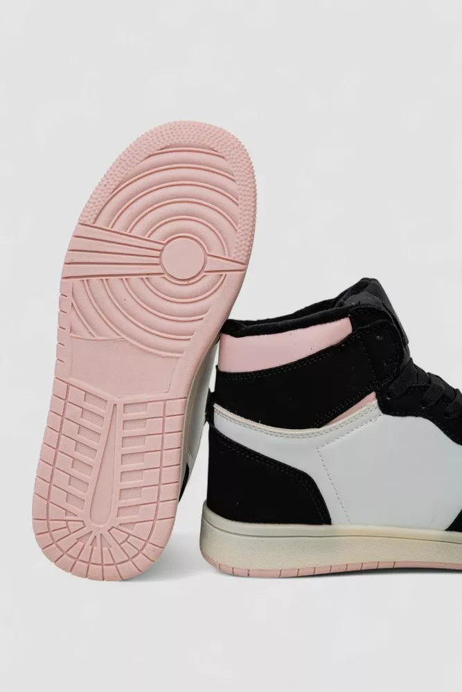 Купити Кросівки жіночі зимові на хутрі  -уцінка, колір біло-рожевий, 248RHB470-U - Фото №5