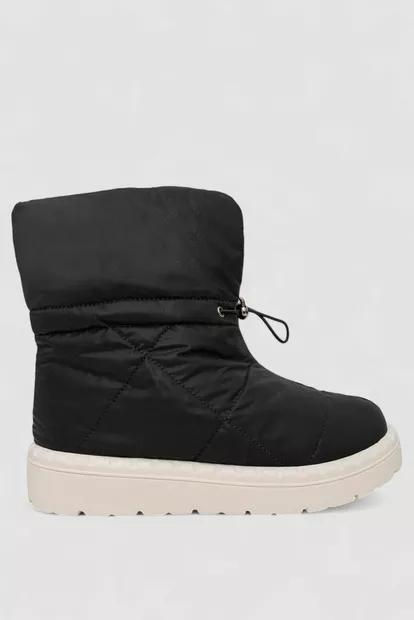 Дутики женские зимние на меху  -уценка, цвет черно-бежевый, 248RFM300-U-2