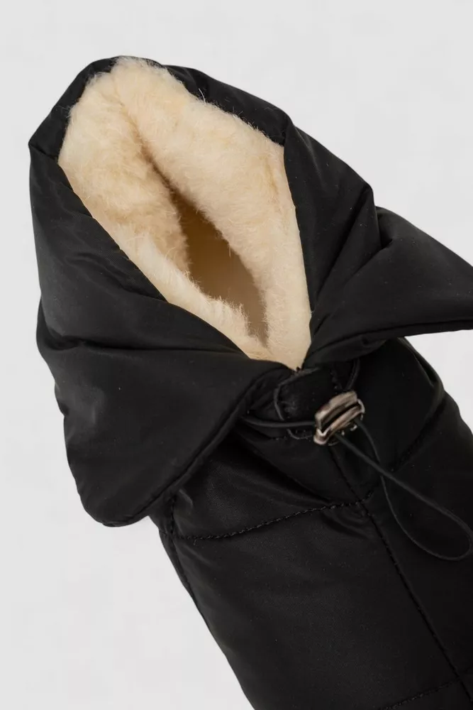 Купить Дутики женские зимние на меху  -уценка, цвет черно-бежевый, 248RFM300-U-2 - Фото №6