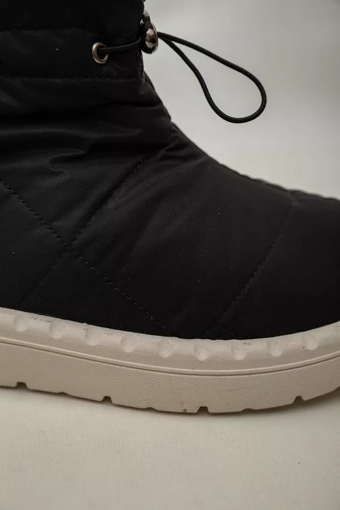 Купить Дутики женские зимние на меху  -уценка, цвет черно-бежевый, 248RFM300-U-2 - Фото №7