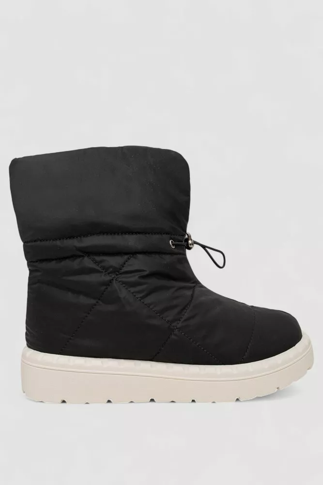 Купить Дутики женские зимние на меху  -уценка, цвет черно-бежевый, 248RFM300-U-2 - Фото №1