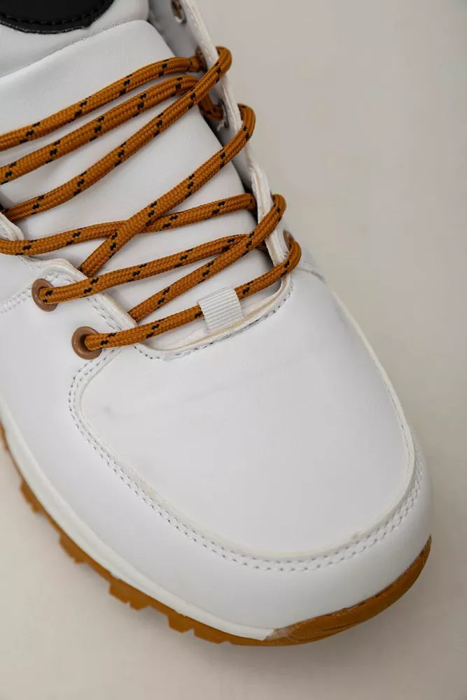 Купити Кросівки чоловічі зимові на хутрі  -уцінка, колір біло-жовтий, 248RH770-U-19 - Фото №7