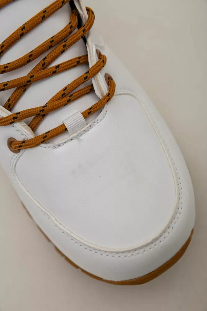 Купити Кросівки чоловічі зимові на хутрі  -уцінка, колір біло-жовтий, 248RH770-U-25 - Фото №7