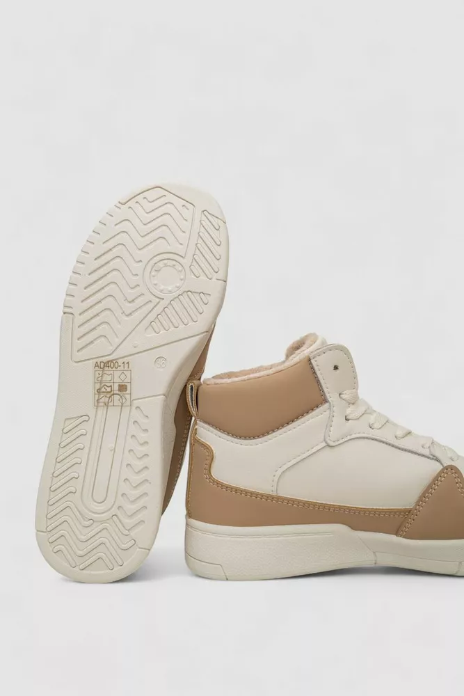 Купити Кросівки жіночі зимові на хутрі  -уцінка, колір молочно-бежевий, 248RAD400-11-U - Фото №5