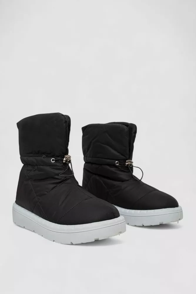 Купити Дутики жіночі зимові на хутрі  -уцінка, колір чорно-сірий, 248RFM300-U оптом - Фото №3