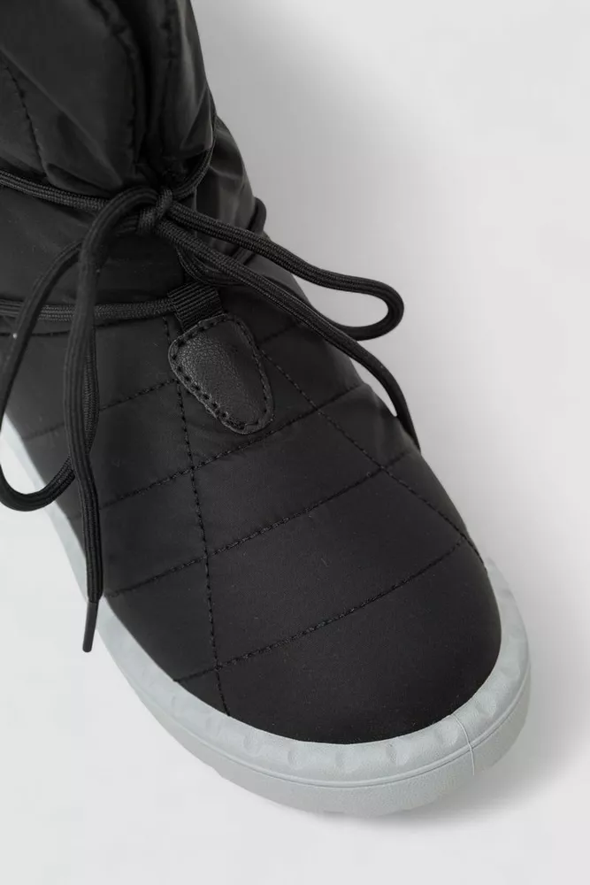 Купити Дутики жіночі зимові на хутрі  -уцінка, колір чорно-сірий, 248RFM100-6-U оптом - Фото №2