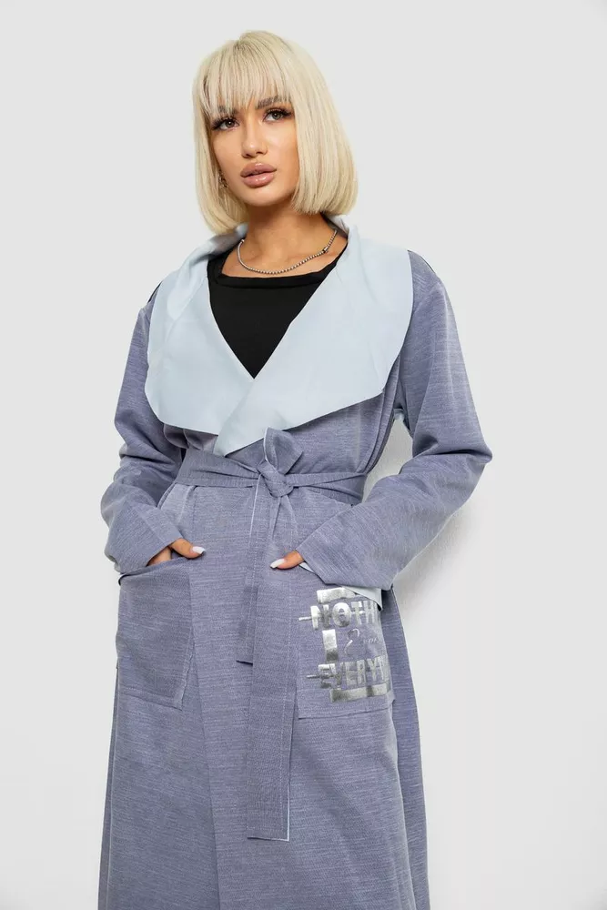 Купить Кардиган женский, цвет джинс, 257R5012 оптом - Фото №3