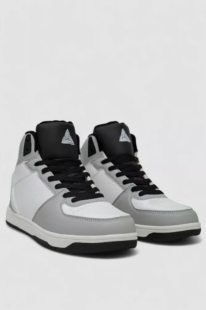 Купить Кроссовки мужские зимние на меху  -уценка, цвет бело-серый, 248RH1070-U-2 - Фото №3