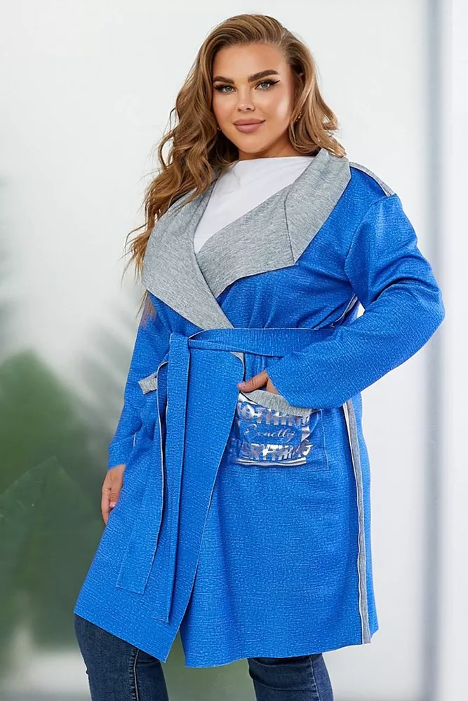 Купить Кардиган женский, цвет электрик, 257R5012 - Фото №4