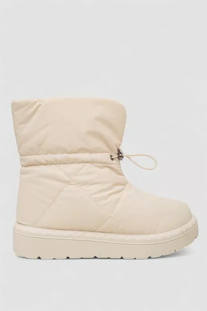 Дутики женские зимние на меху  -уценка, цвет бежевый, 248RFM300-U-1