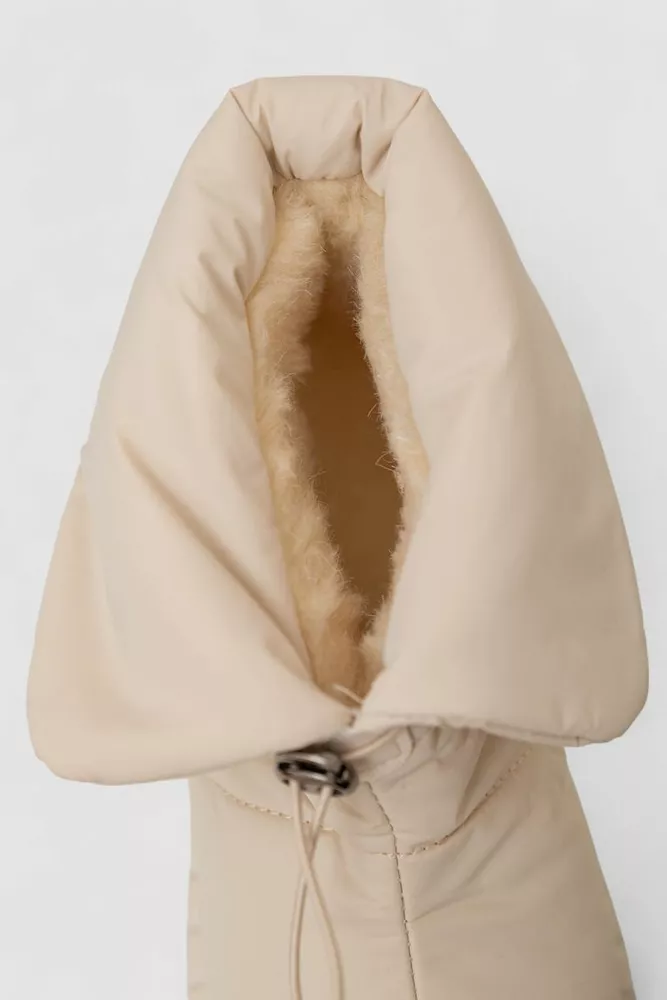 Купити Дутики жіночі зимові на хутрі  -уцінка, колір бежевий, 248RFM300-U-1 - Фото №6