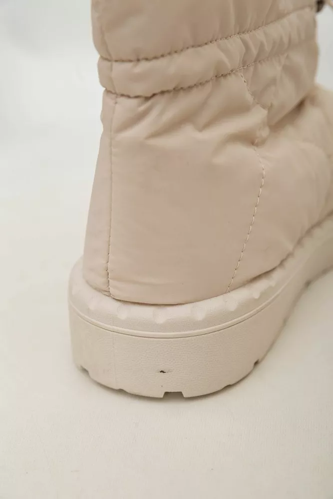 Купити Дутики жіночі зимові на хутрі  -уцінка, колір бежевий, 248RFM300-U-1 - Фото №7