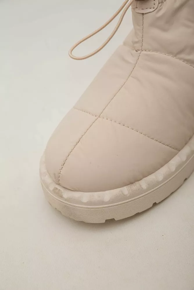 Купити Дутики жіночі зимові на хутрі  -уцінка, колір бежевий, 248RFM300-U-1 - Фото №8