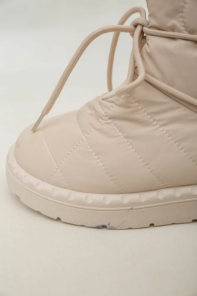 Купити Дутики жіночі зимові на хутрі  -уцінка, колір бежевий, 248RFM100-U оптом - Фото №6