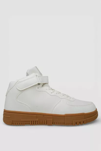 Кросівки чоловічі зимові на хутрі, колір біло-коричневий, 248RCX620