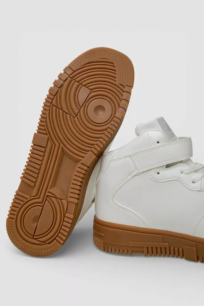 Купити Кросівки чоловічі зимові на хутрі, колір біло-коричневий, 248RCX620 - Фото №5