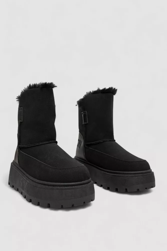Купить Угги женские зимние на меху, цвет черный, 243R-A - Фото №3