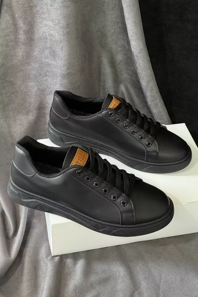 Купить Кеды мужские, цвет черный, 248RR129 оптом - Фото №2