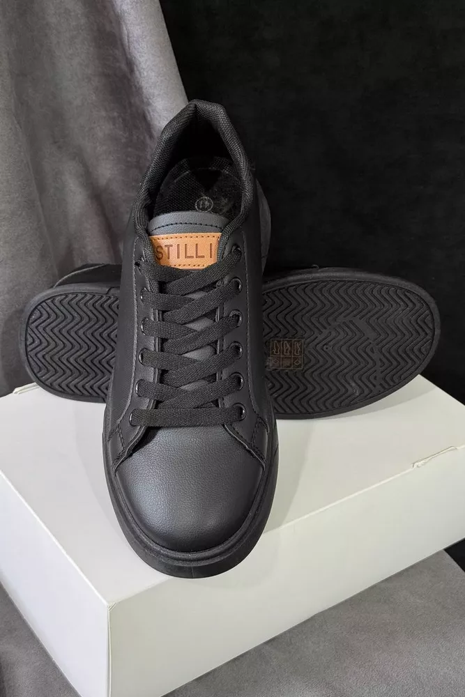 Купить Кеды мужские, цвет черный, 248RR129 оптом - Фото №3