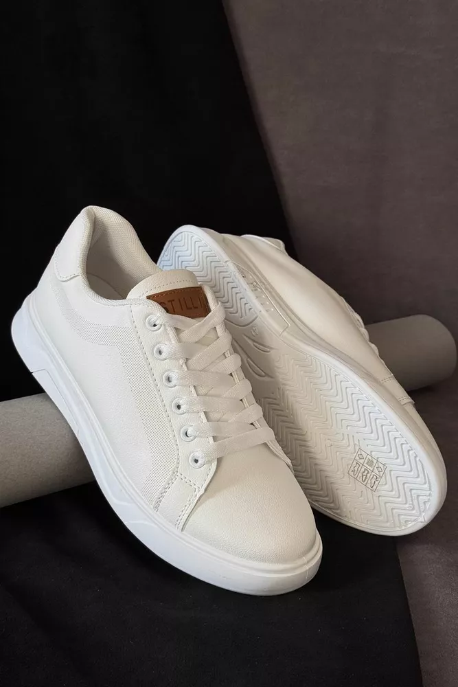 Купити Кеди чоловічі, колір білий, 248RR129 оптом - Фото №3